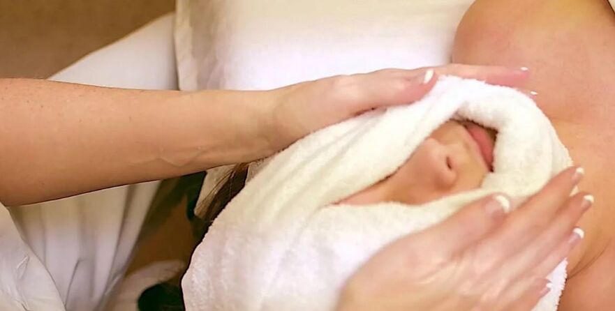 Massage technique using a towel